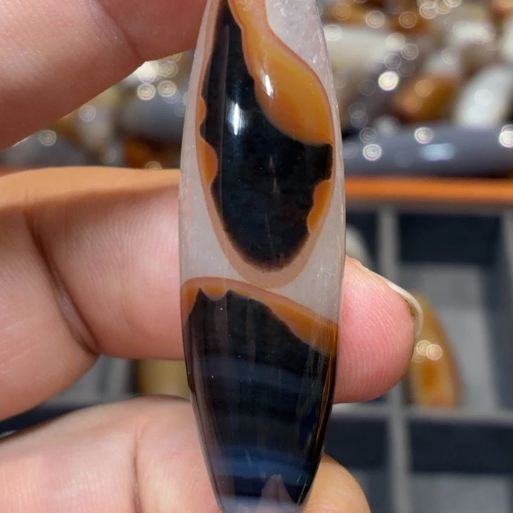 玛瑙/玉髓散珠_HEIMORI 天然天珠