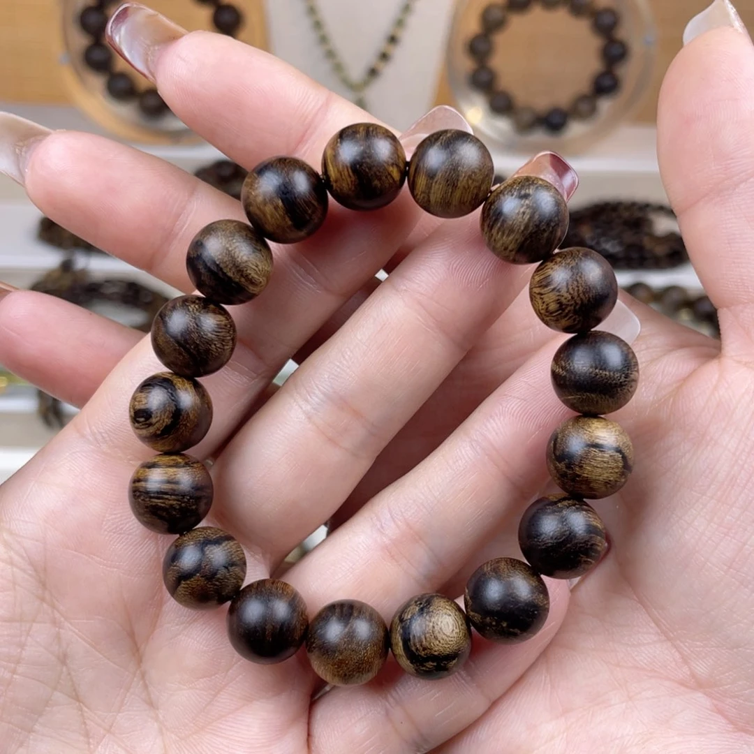 沉香手串@**波越南芽庄白棋楠虎斑留疤