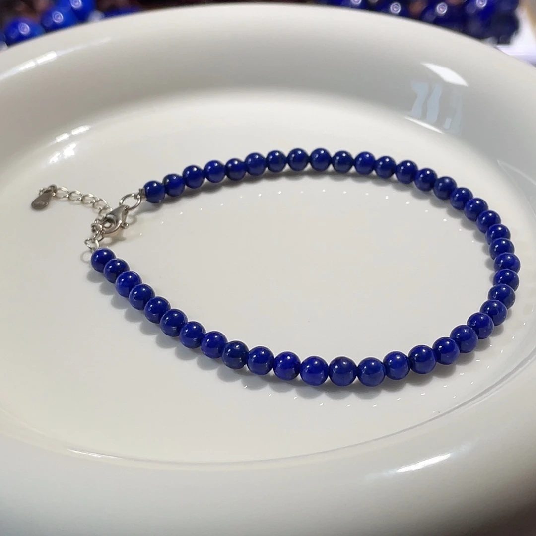 未镶嵌青金石4mm手链