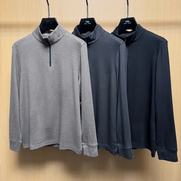 【羊绒长袖】6057秋冬新款加绒保暖高领打底长袖