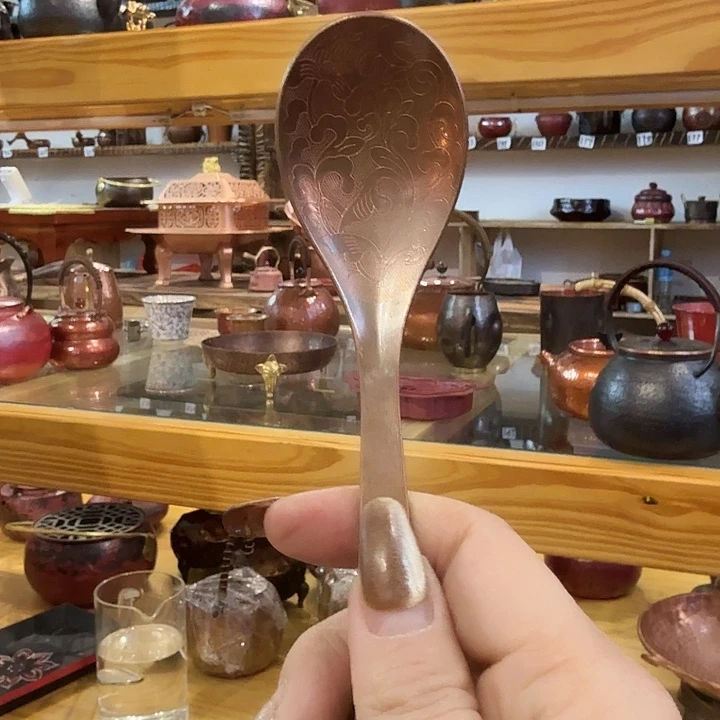 紫铜手工制作勺子
