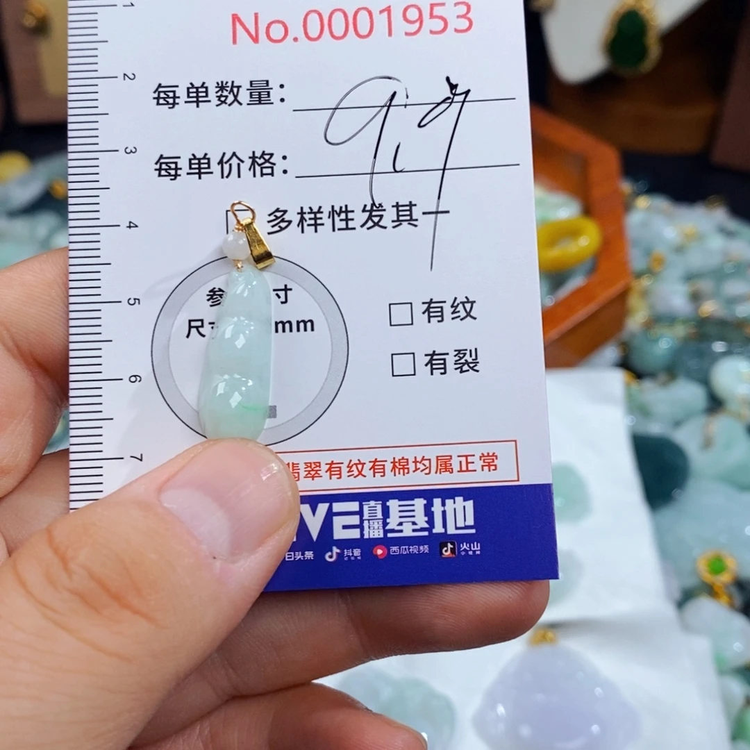 翡翠未镶嵌颈饰1953