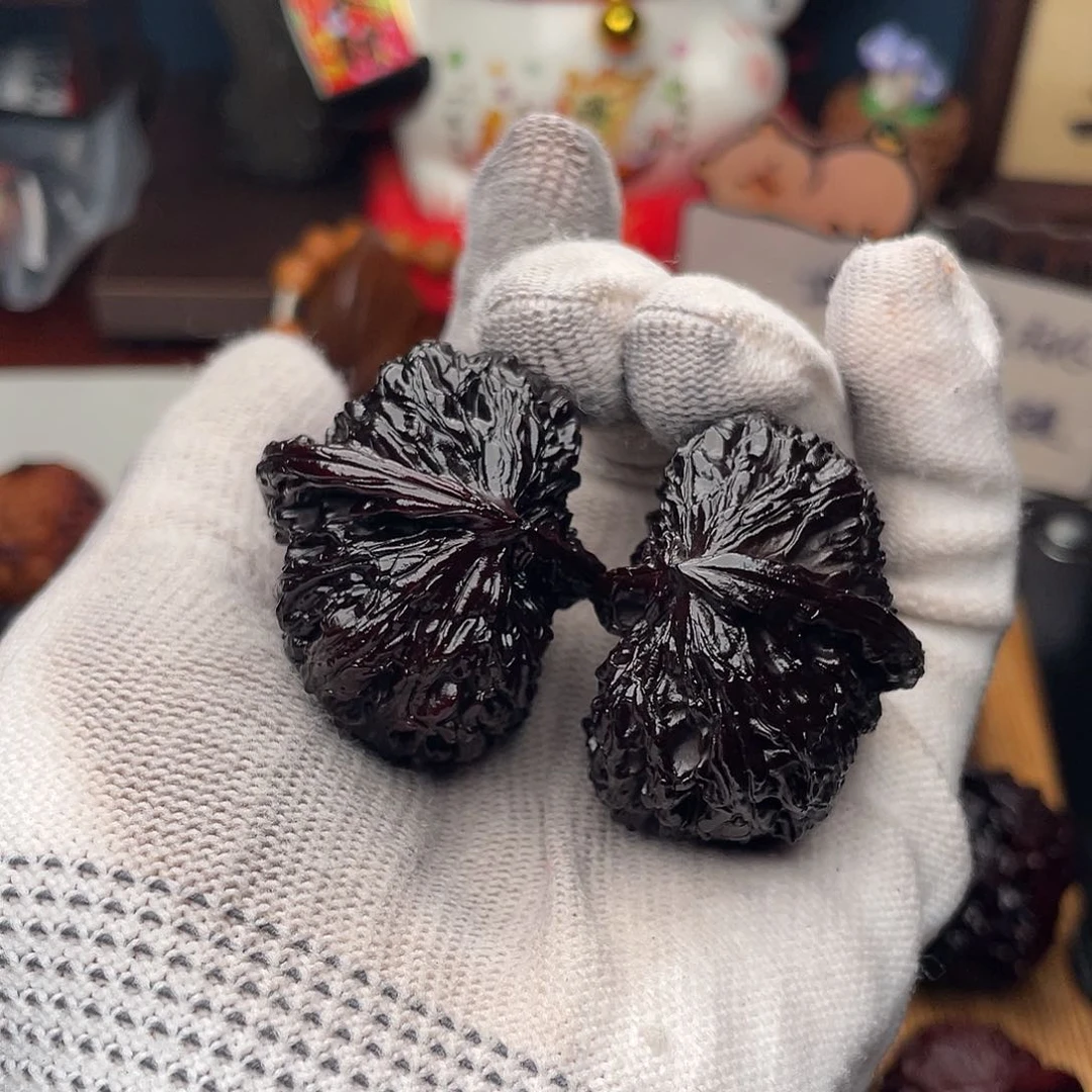 吊坠文玩核桃白狮子半壁