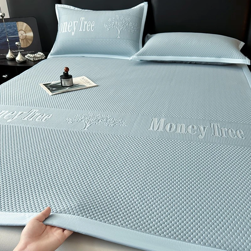 罗莱克冰豆豆凉席三件套2025新款a类母婴级夏季凉感冰丝席可机洗