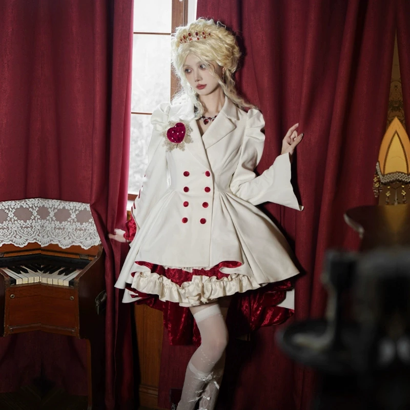 来信与诗·玛丽之心｜WP原创副牌 cla腰间鱼骨抹胸不规则外套冬lo