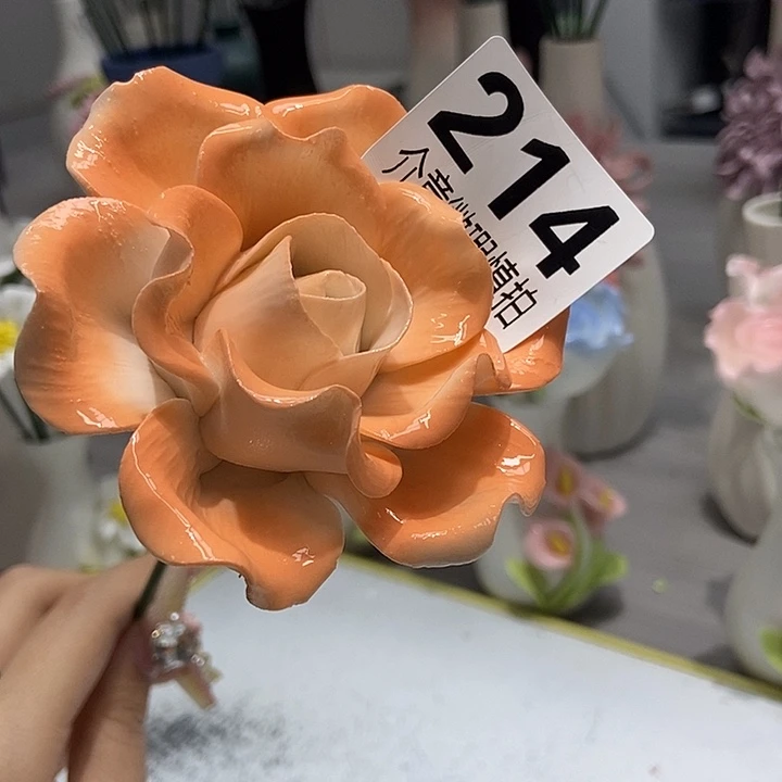 陶瓷纯手工捏花设计