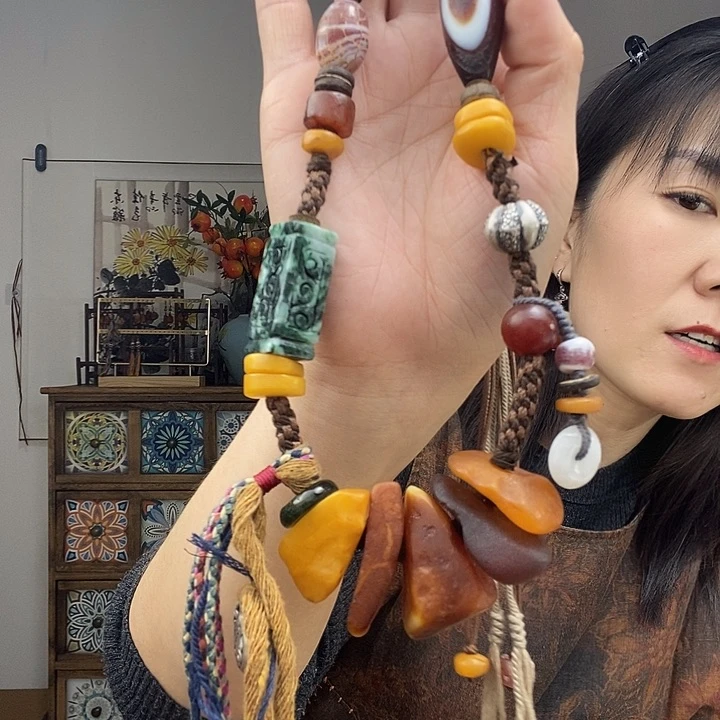 蜜蜡项链未镶嵌项链