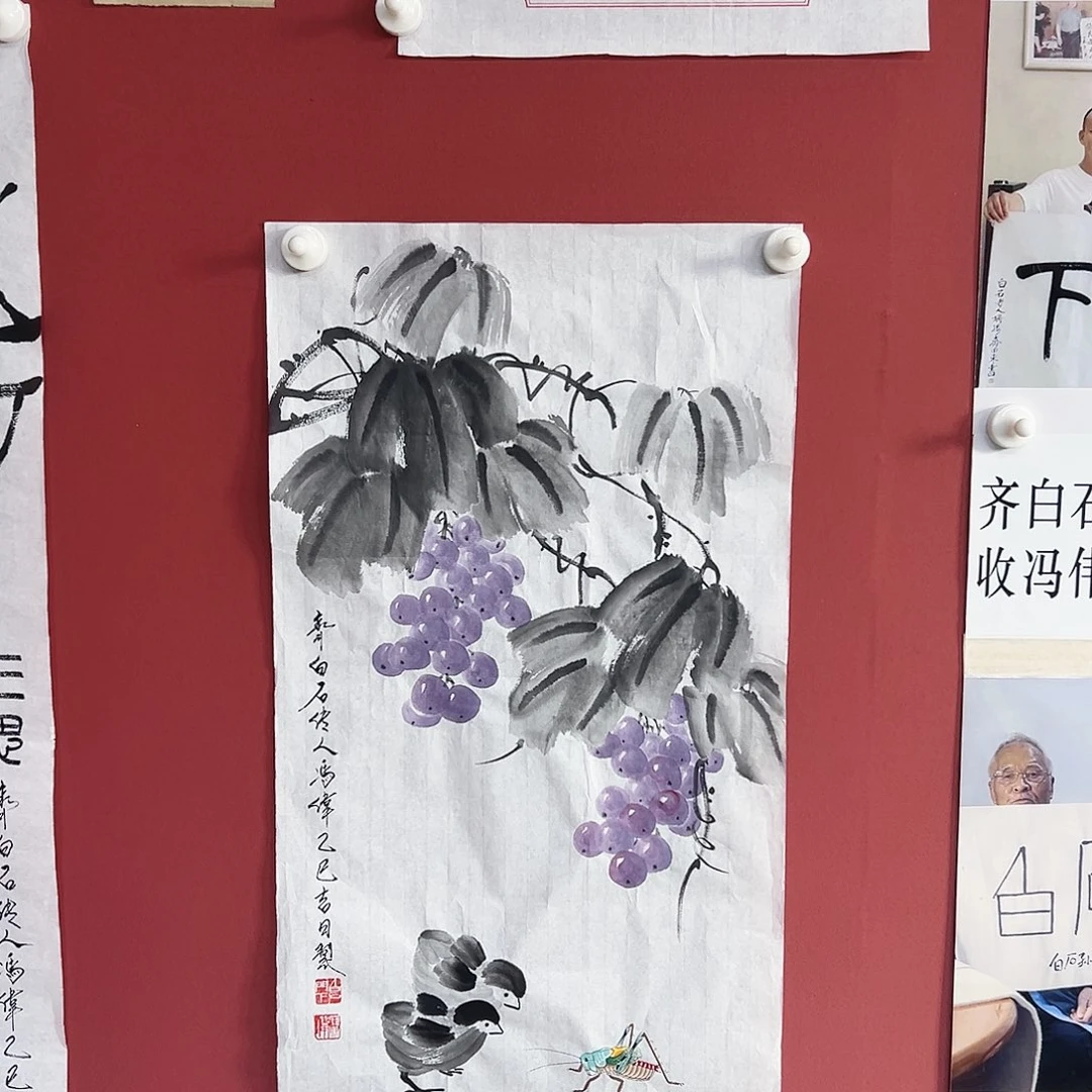 国画冯伟老师亲笔手绘国画作品慧