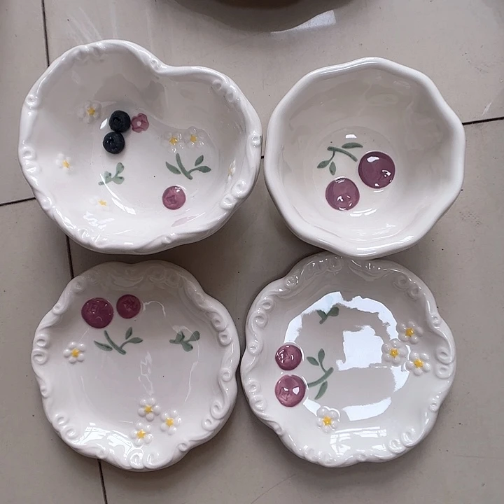 瓷片瑕疵特价陶瓷四件套