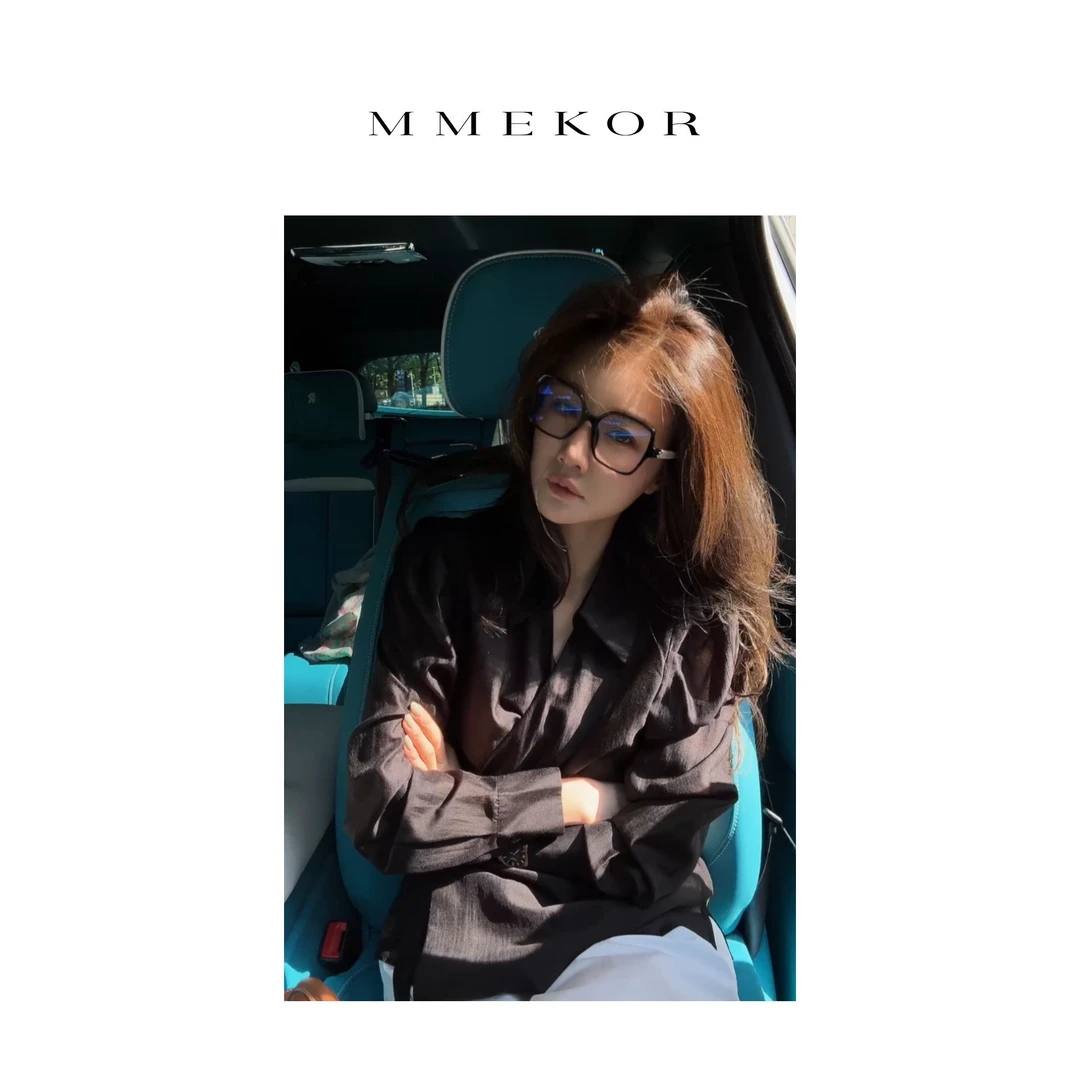 MMEKOR“神秘优雅”衬衫 2025新款智性通勤气质上衣 89702