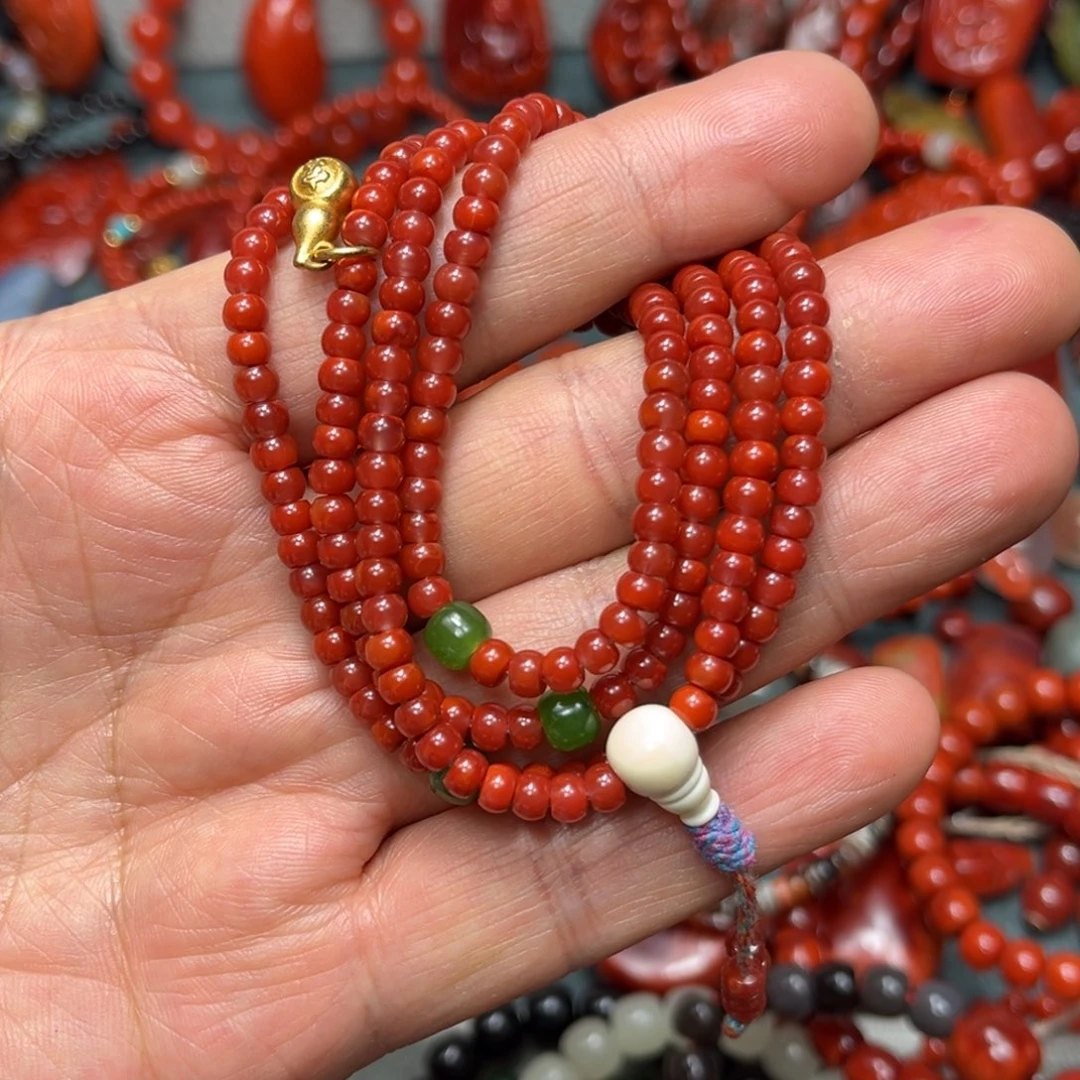 南红玛瑙未镶嵌颈饰