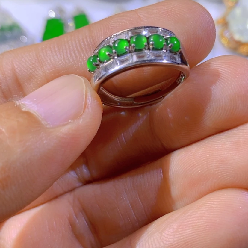 【闪购商品】银S925镶嵌挂件翡翠天然翡翠