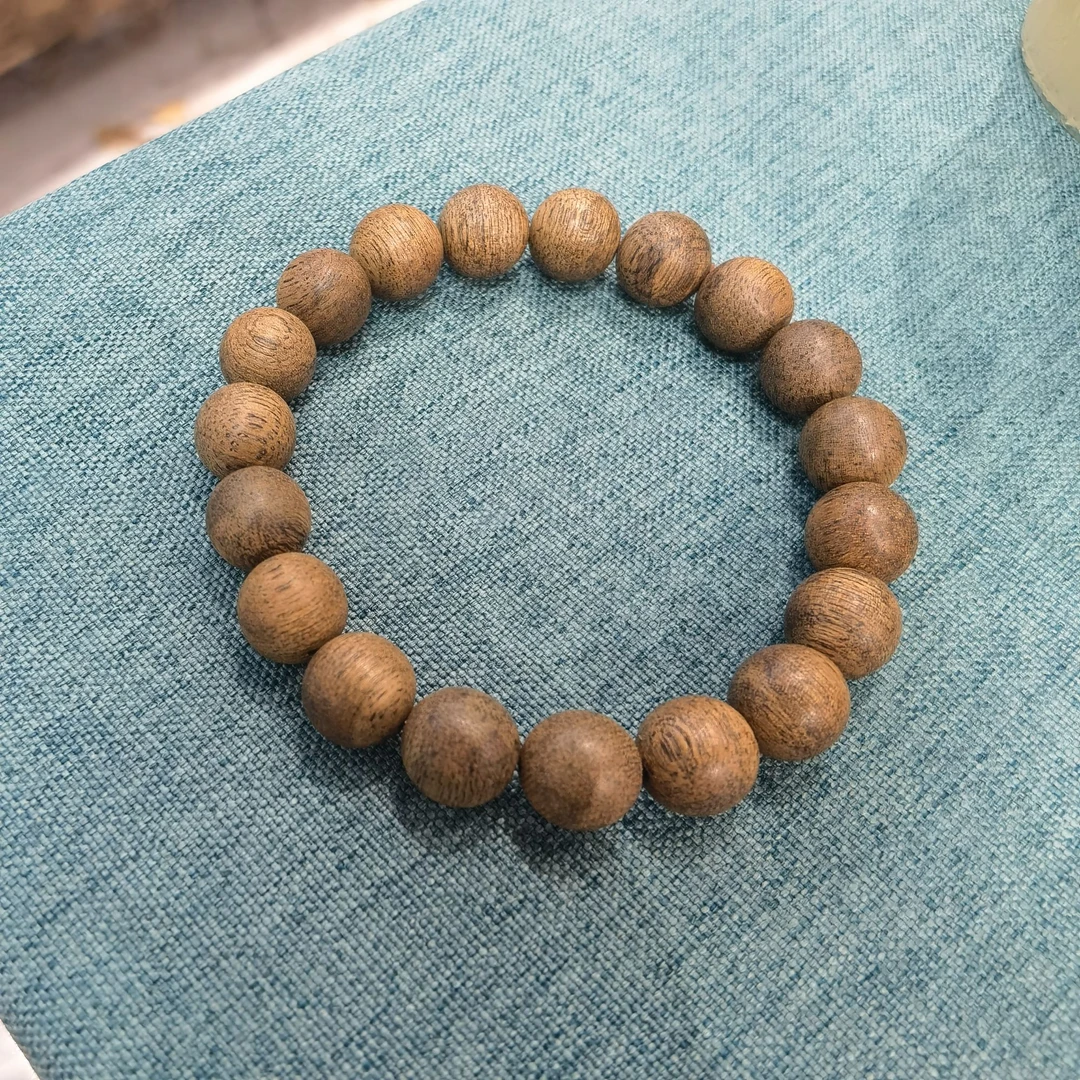 沉香文莱鹧鸪斑1.0cm单圈沉香手串