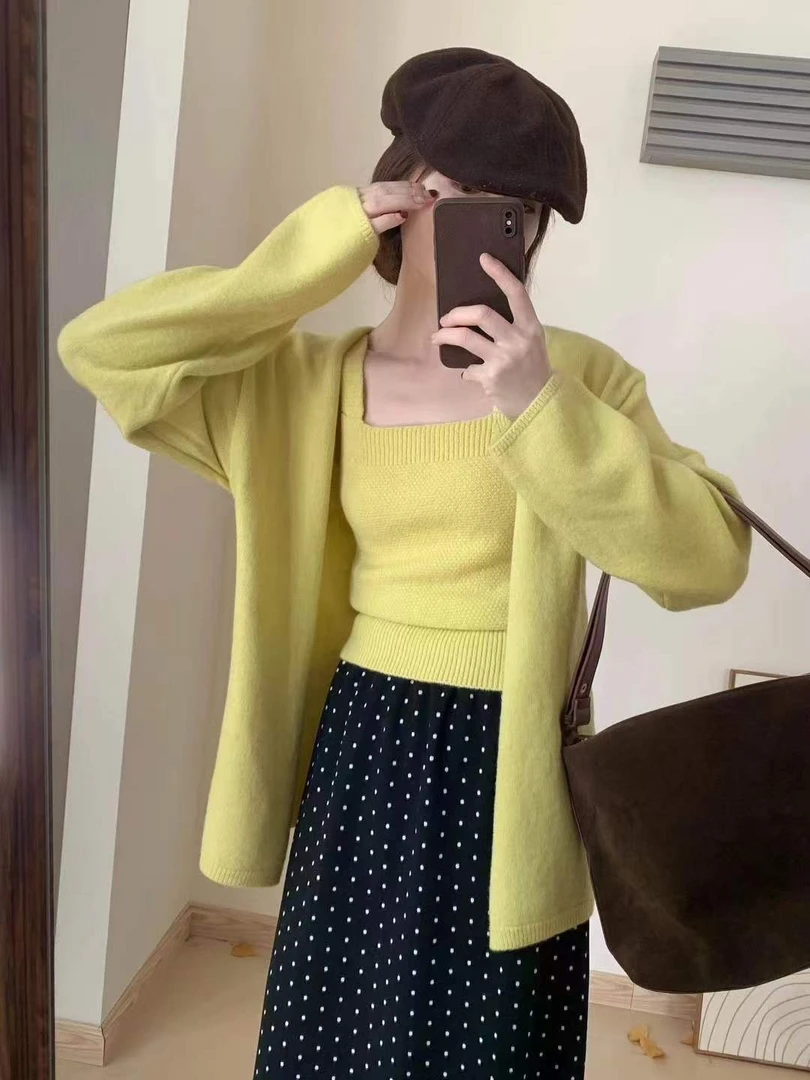 时尚百搭秋冬网红显瘦洋气气质慵懒风女士秋冬外穿修身型三件套