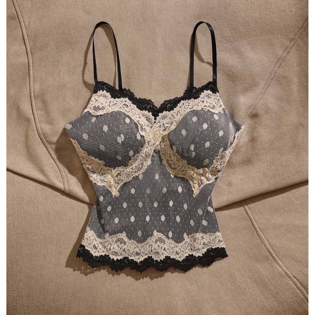 纯欲风辣妹别致高级感带胸垫设计感时尚吊带背心外穿性感上衣气质