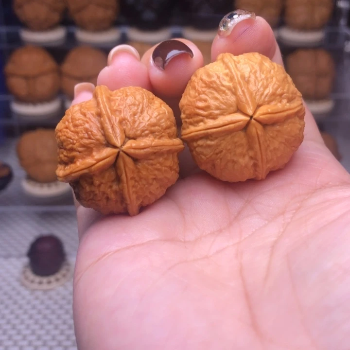 文玩核桃把件3号小四喜四楞30尺