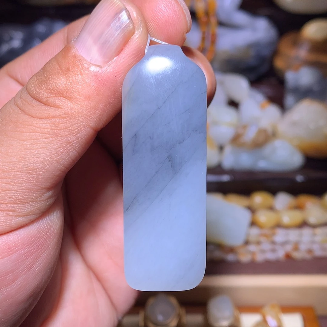 【闪购商品】和田玉挂件未镶嵌平安无事牌