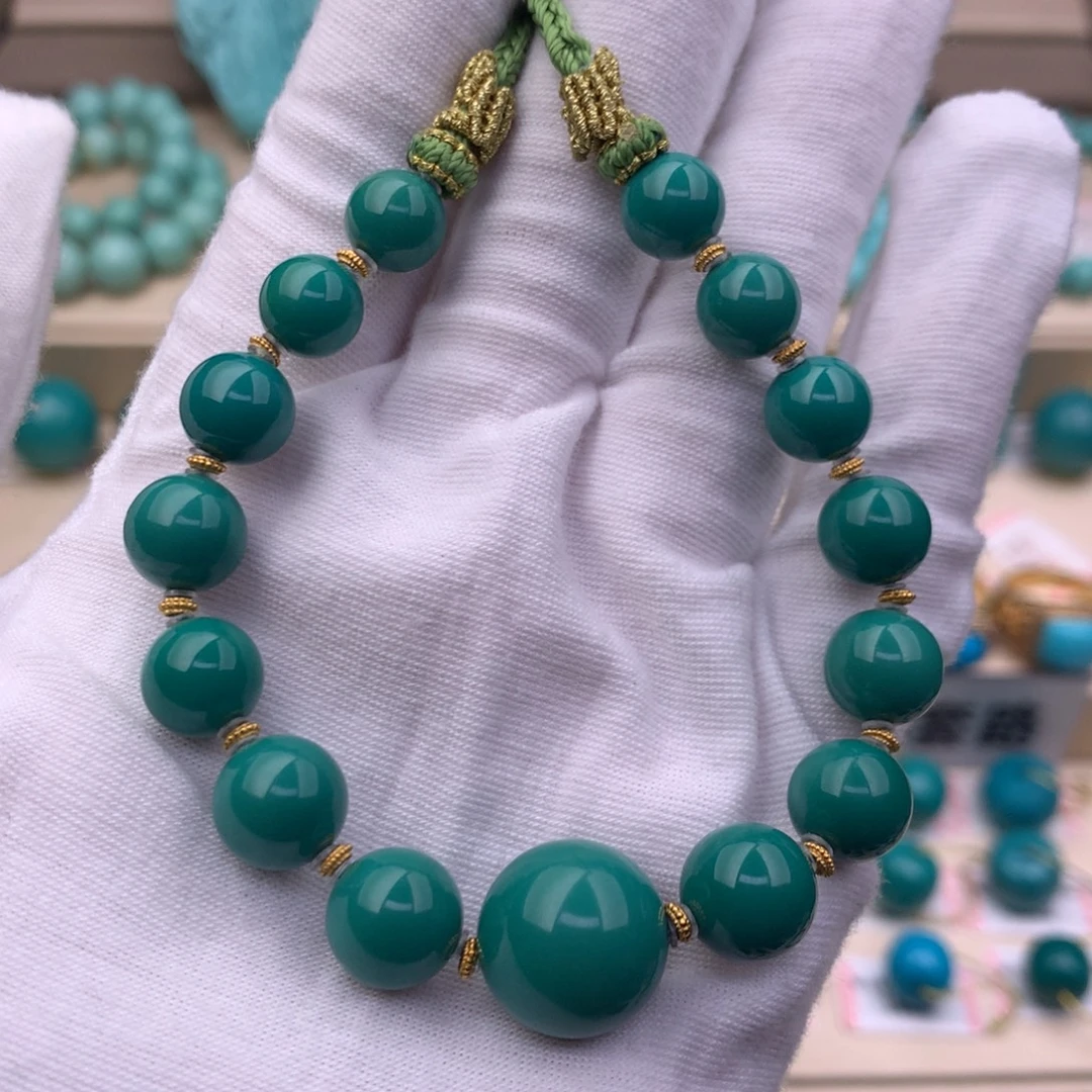 绿松石18K金镶嵌珠宝奇石