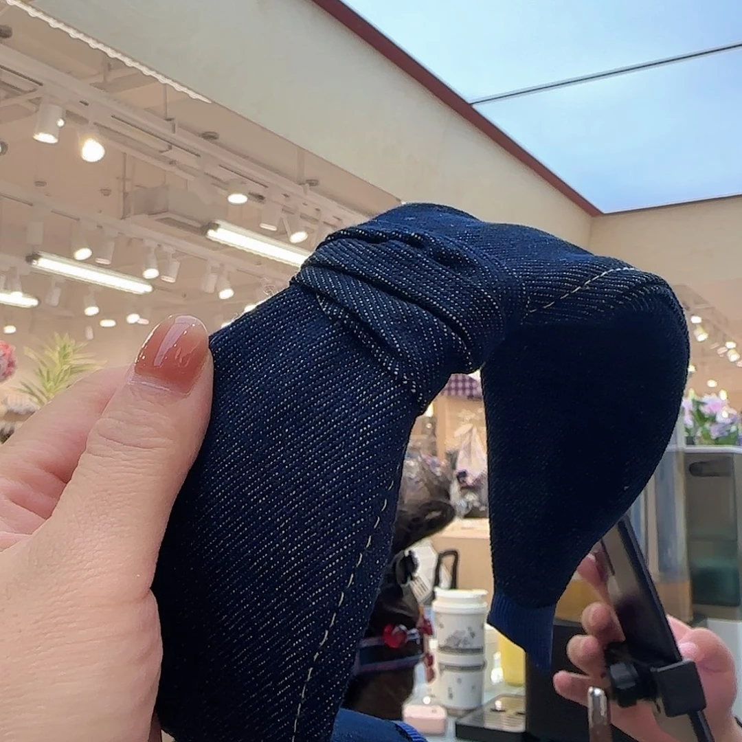 非金属皮质蝴蝶结牛仔发箍