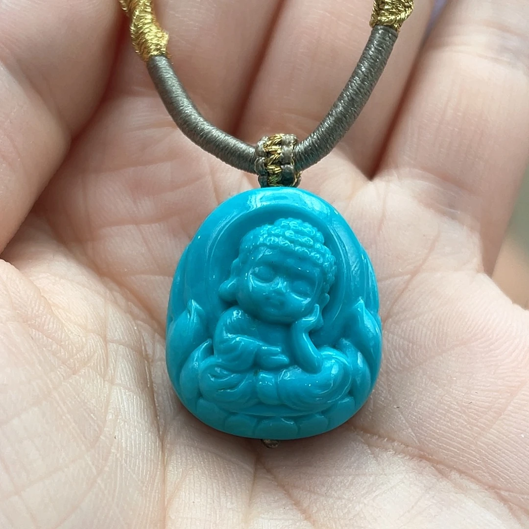 绿松石未镶嵌颈饰