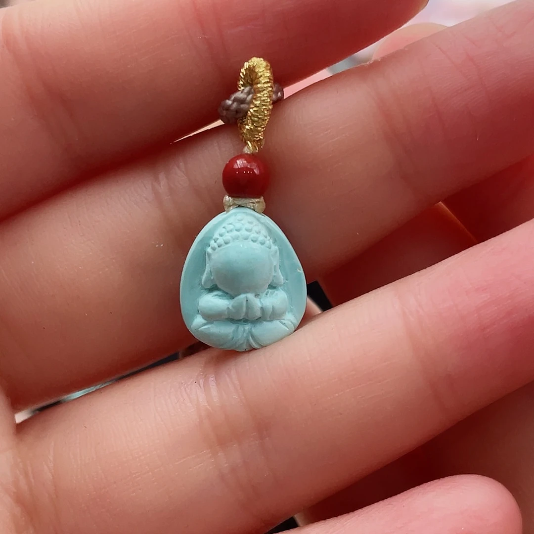 绿松石颈饰18K金镶嵌