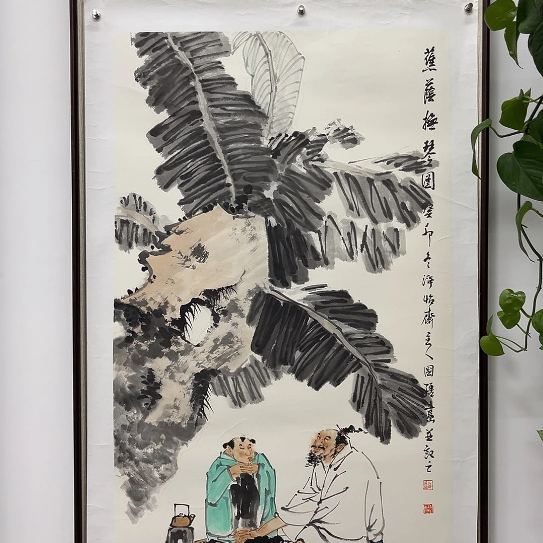 国画艺术家真人手绘