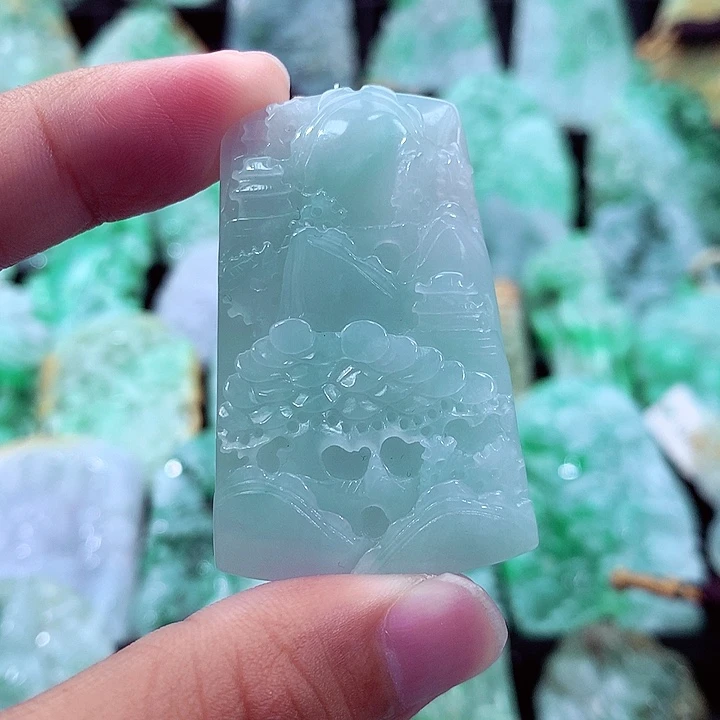 翡翠未镶嵌吊坠(不含链)