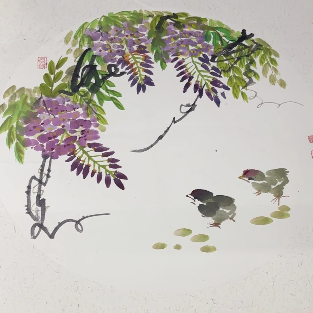 国画50-50卡纸作品艺