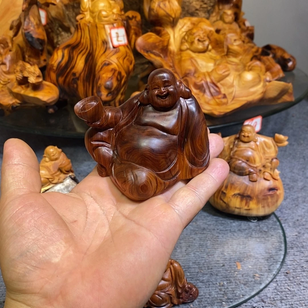 柏木（崖柏）豪**杰木雕工艺品摆件家居手把件
