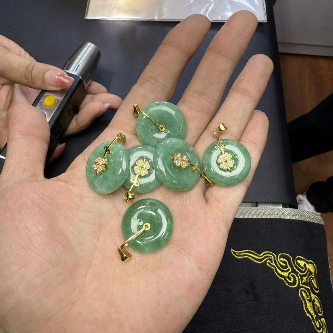 天然a货翡翠平安扣吊坠 c035—多样性发一件