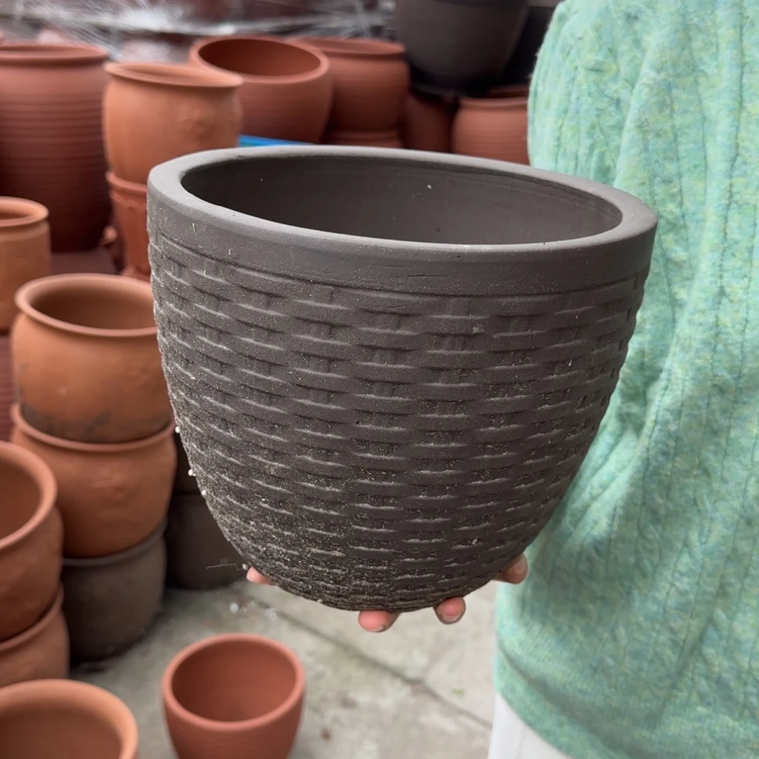 花盆紫砂口24高20宜兴紫砂