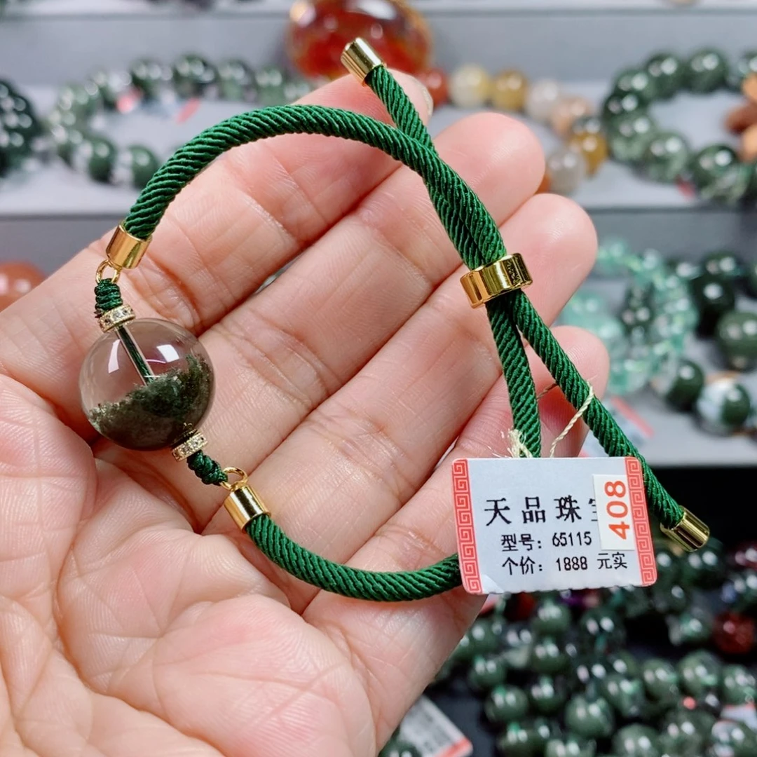 手绳水晶未镶嵌绿幽灵手绳65115