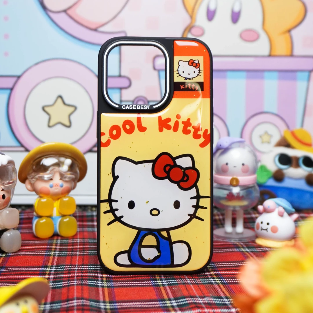 cool凯蒂滴胶壳苹果iPhone16PM手机壳15女14秋冬13液态透明