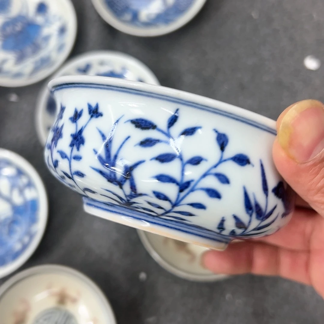 罐青花笔洗一只瓷器