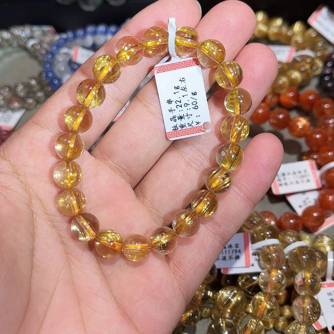 水晶手链未镶嵌钛晶手串