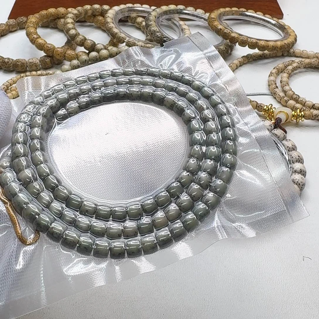 星月菩提吊坠42梵天绿冰河豚6直切108