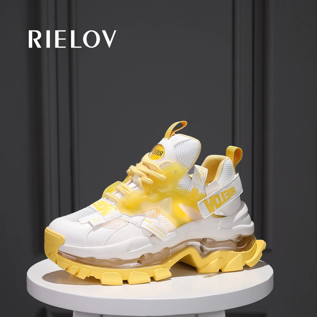 丽丽 RIELOV 增高8cm小个子时尚潮流百搭女款休闲老爹鞋 666-127