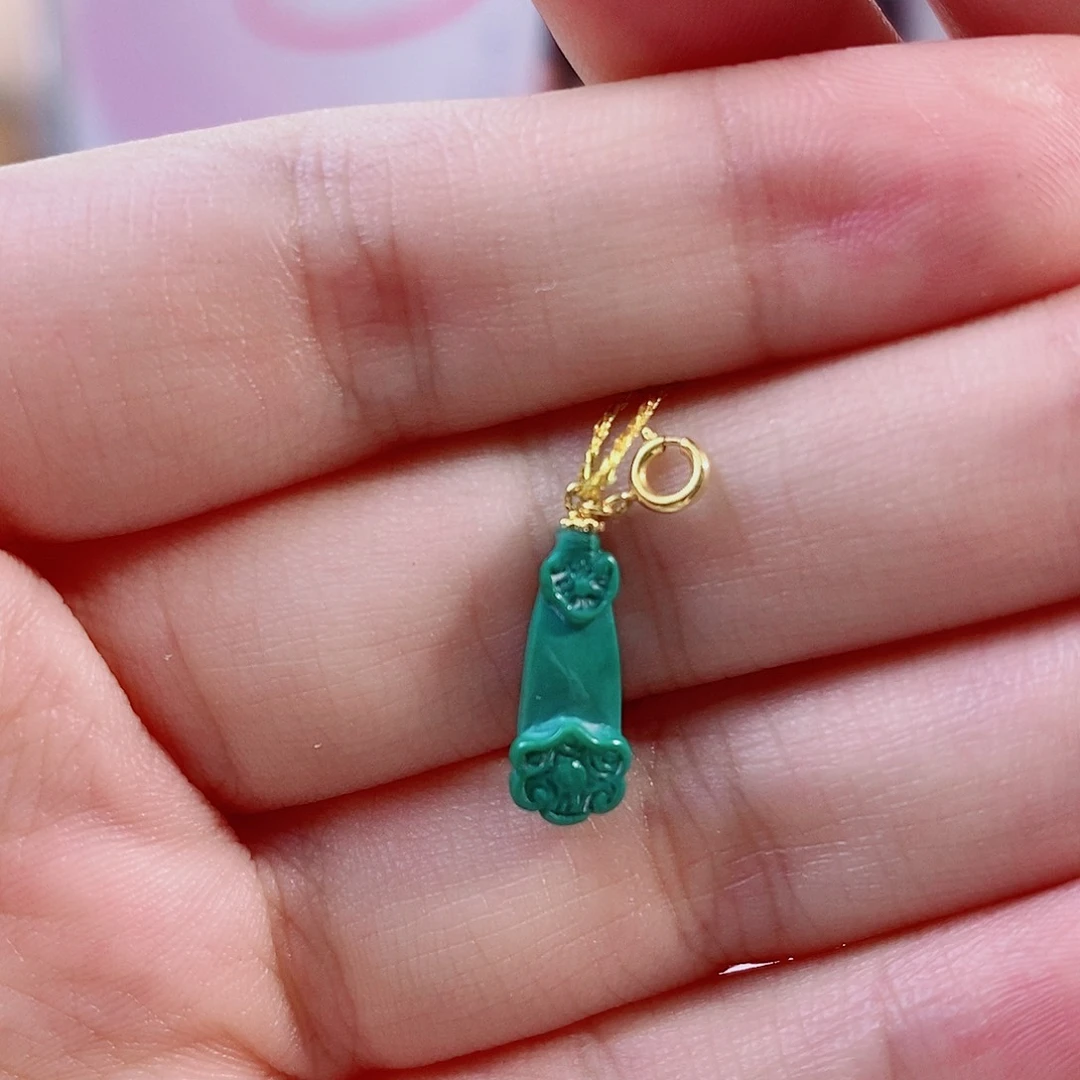 18K金镶嵌绿松石珠宝奇石