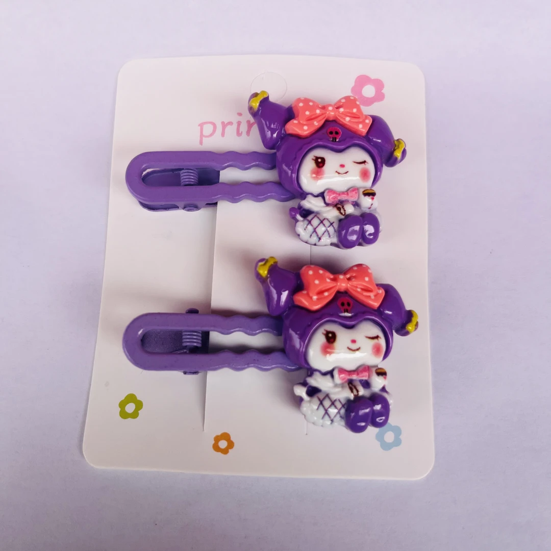 （混装40个）可爱卡通风边夹气质发夹女夹简约仙女卡通一字夹头饰