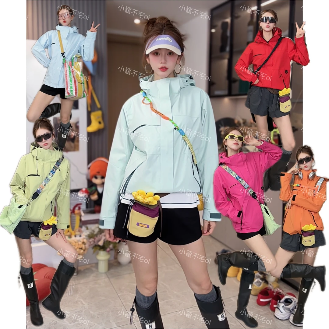 大牌平替！开学季首选款！一衣三穿！男女同款秋冬季户外冲锋夹克外！