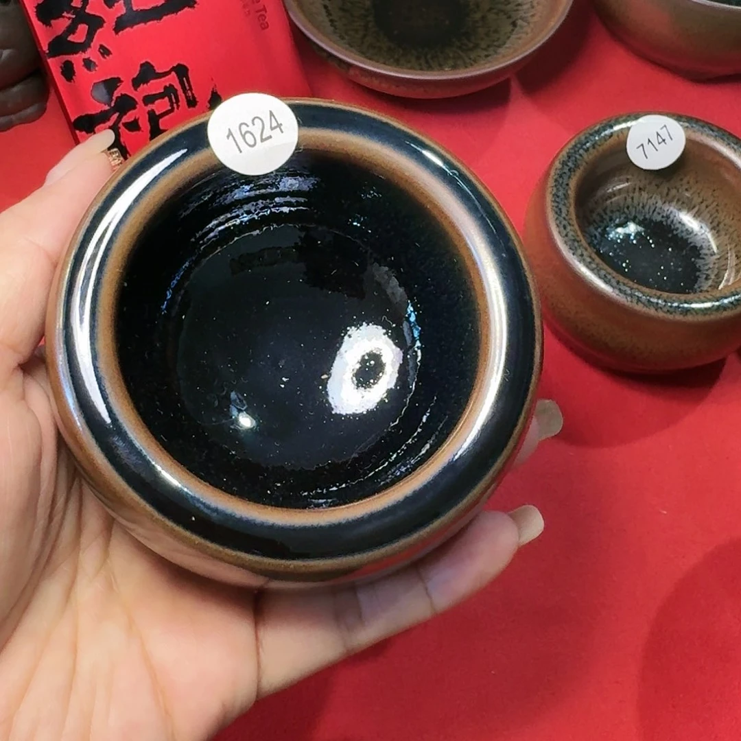 茶盏1624 秋罗龙窑柴烧传统手工黑瓷建盏