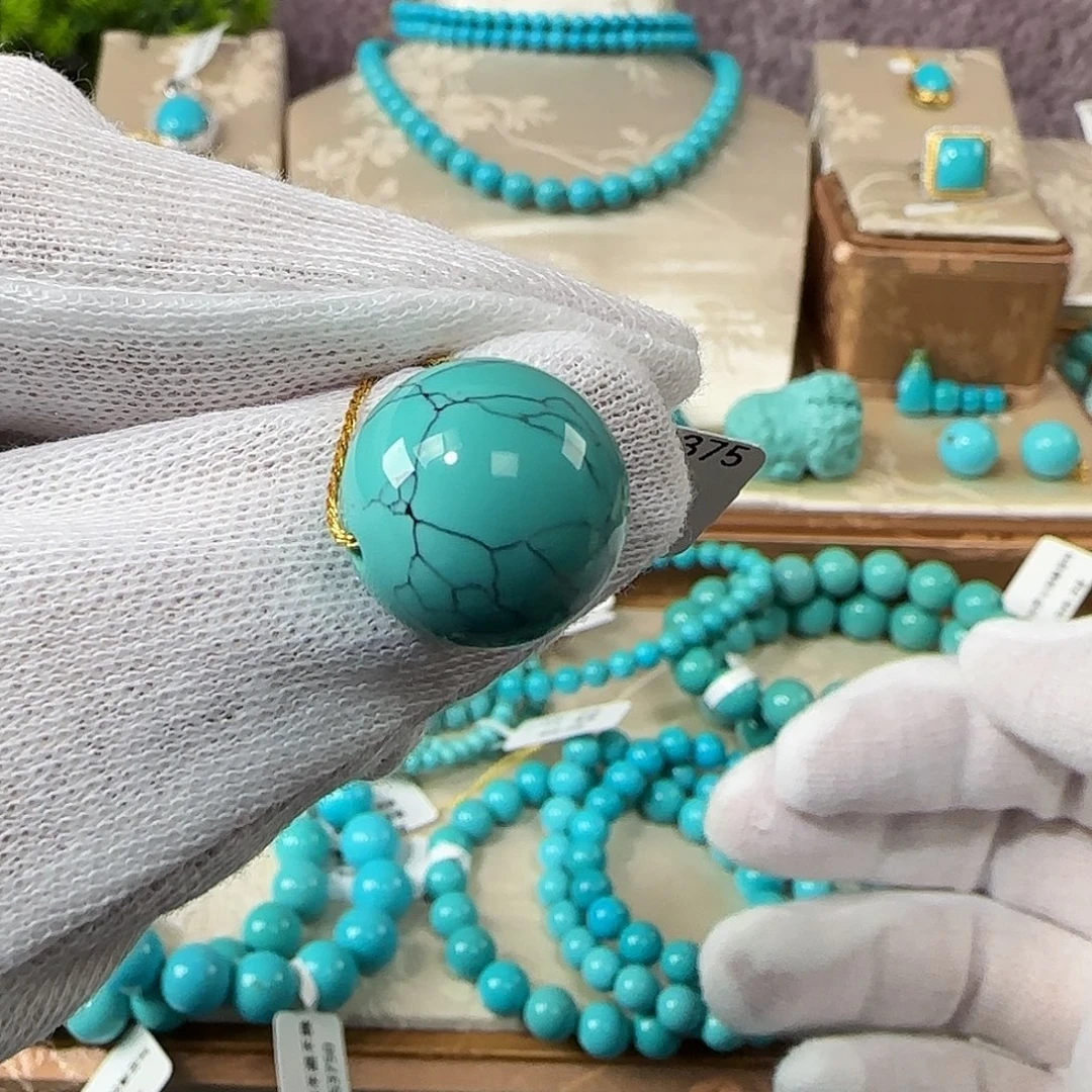 绿松石未镶嵌单珠16mm➕