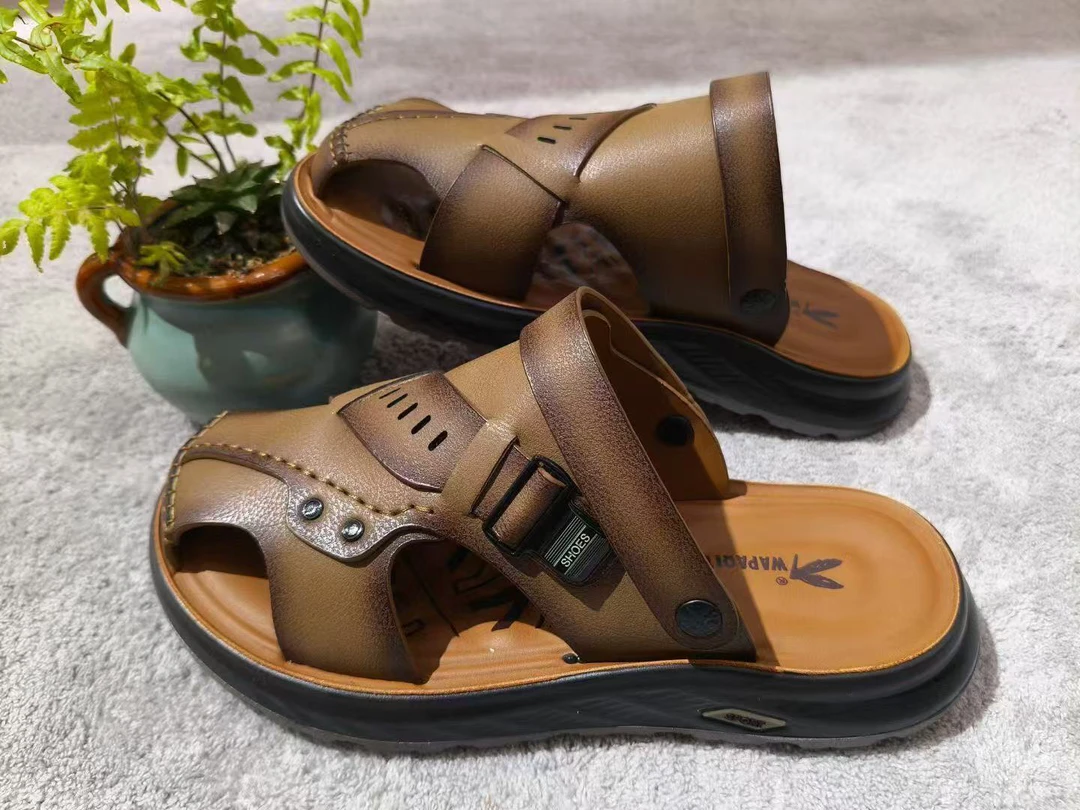 含辰生活夏季男士沙滩鞋舒适耐磨软底大码52503