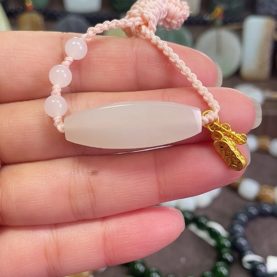 和田玉未镶嵌手链