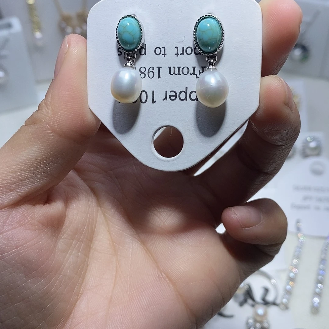 未镶嵌耳饰淡水珍珠