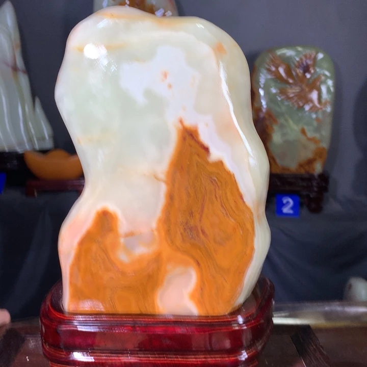 石材天然原石摆件