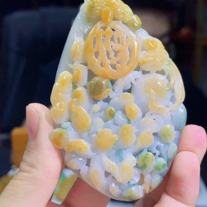 吊坠(不含链)未镶嵌翡翠F18