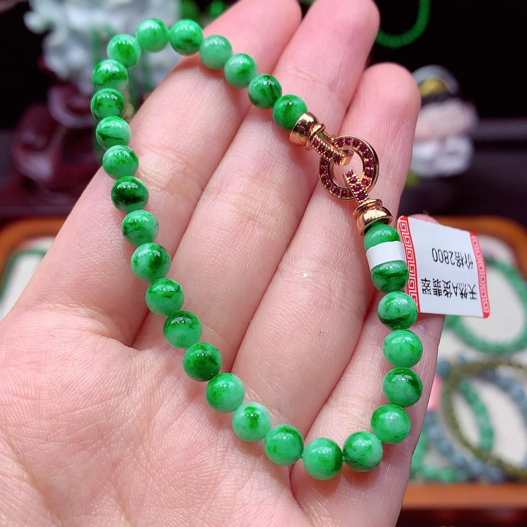 未镶嵌手链翡翠翡翠