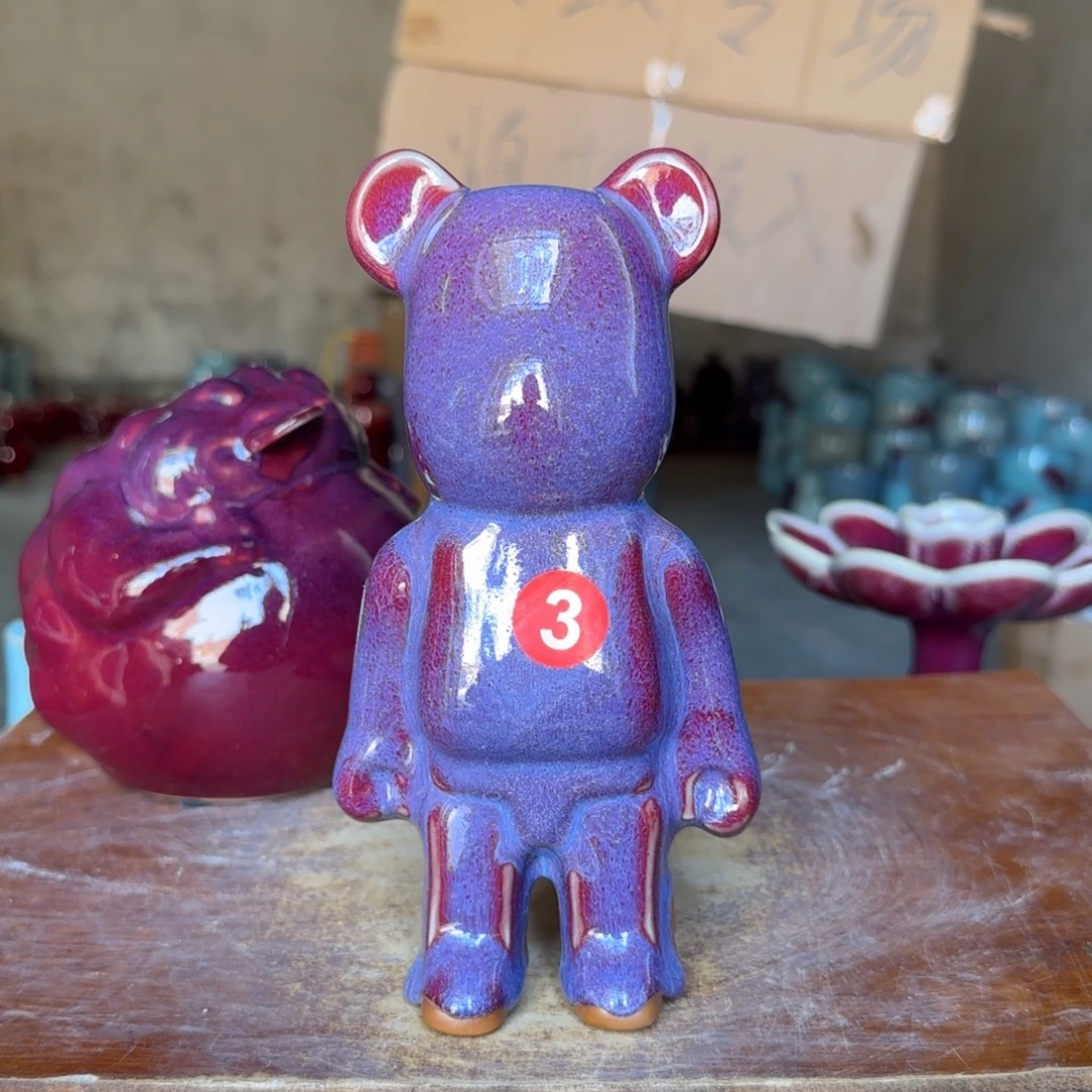 摆件郑家钧窑摆件微瑕