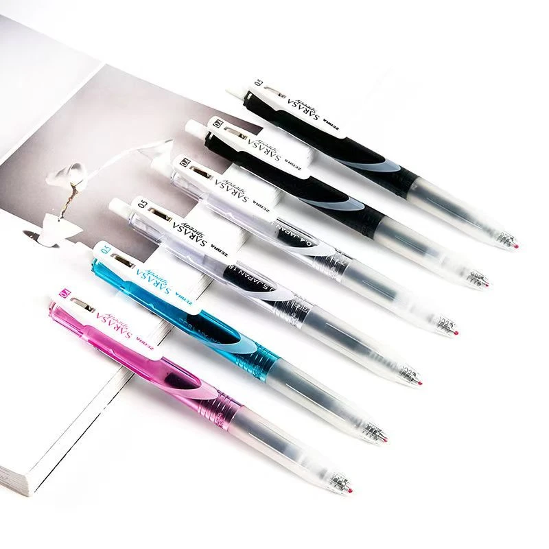 日本ZEBRA斑马速干中性笔JJZ33学霸利器黑色碳素笔0.5考试专用